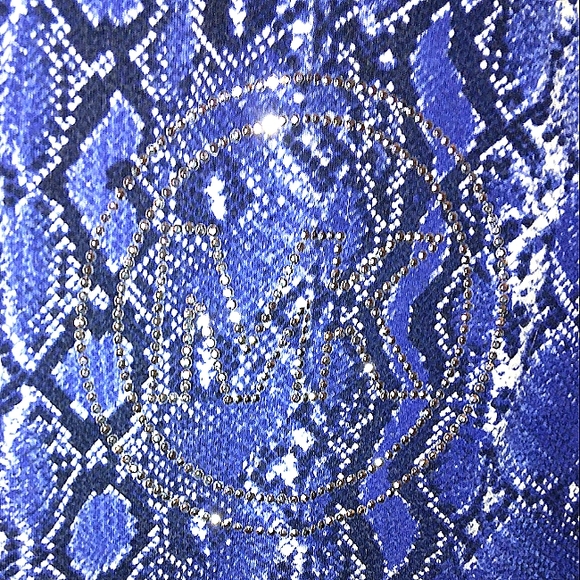 Nearly New MICHAEL KORS beautiful Python print MK studded Short Sleeve T… - Picture 8 of 10
